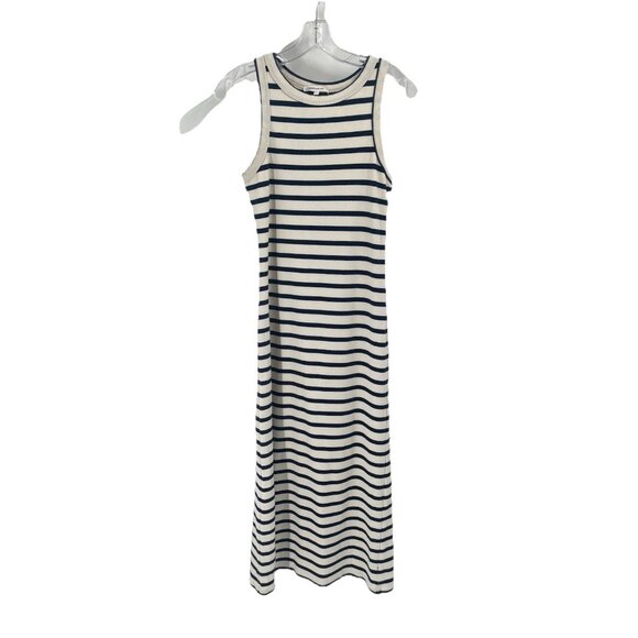 Emerson Fry RacerbackTank Maxi Dress Striped Sleeveless Sz Large - Picture 1 of 5